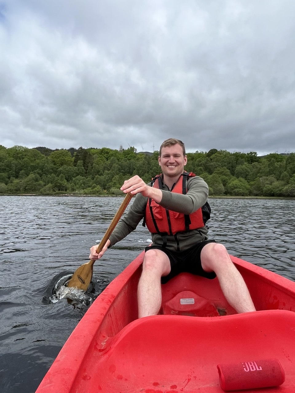 On the water at Loch Ness, one of my own trips